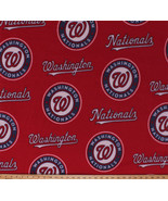 Fleece Washington Nationals MLB Baseball Sports Fleece Fabric Print s145... - £29.89 GBP