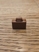 LEGO Minifigure Accessory Brown Briefcase Leather Opens - $1.89