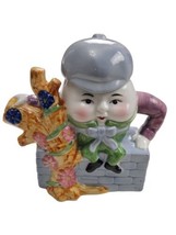 Vtg Feitx Humpty Dumpty Teapot Ceramic Decorative Collectible Anthropomorphic  - £11.66 GBP