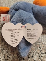 TY Beanie Babies Scoop the Blue Pelican, Deutschland PVC No Star/Stamp On Tag - £11.81 GBP