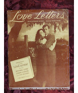 RARE Sheet Music LOVE LETTERS Ayn Rand movie Jennifer Jones Joseph Cotton - £11.37 GBP