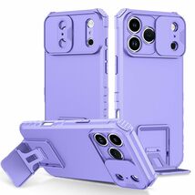 Generic Case for iPhone 15 Pro (Color : Purple) Stand Layer Hard Back Ha... - $847.42 MXN