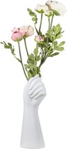 Oymomyo Human Body Ceramic Hand Vase, Arm Body Shaped Small Flower Vase ... - $32.94