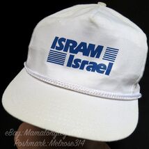Vintage Isram Israel Souvenir Snapback Hat Cap Rope Trim Asian Trip - $34.65