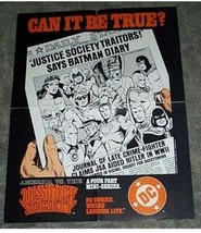 1984 Justice Society of America poster:Superman,Wonder Woman,Spectre,Haw... - £19.45 GBP