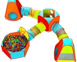 7Pc Kids Play Tent With 1 Big Ball Pit For Babies, 3 Play Tunnel For Tod... - $101.99