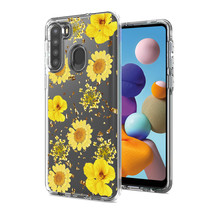 [Pack Of 2] Pressed dried flower Design Phone case for SAMSUNG GALAXY A21 in ... - £18.88 GBP