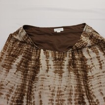 CJ Banks by Christopher & Banks Women's Sz 20W Brown/Orange A-Line Pull-On Skirt image 13