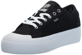 Roxy Women&#39;s Cruizer Platform Oxford Sneakers  Black/White  Size 8.5 - $34.65