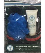Fathers Day Mens Grooming Essentials Gift Set- Slide Sandals,Blue Luffa ... - $14.73