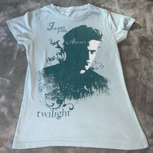 Size Medium Twilight Edward Cullen I Want You Always Aqua T Shirt Tultex Girly - £43.80 GBP