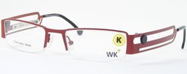 Wagner &amp; Kühner Kuhner Wk 6413 300 Red /BLACK Eyeglasses Glasses Frame 51-18-140 - $76.07