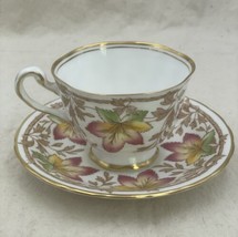 Royal Chelsea Maple Leaf Cup and Saucer English Bone China - £26.30 GBP