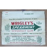 WRIGLEYS SPEARMINT Chewing GUM Wrapper Vintage Original Circa 1935 Made ... - €19,18 EUR