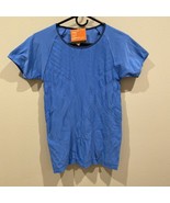 NWT Patagonia Capilene Shirt Wmn’s L Blue Stretch Short Slve  RARE - $33.66