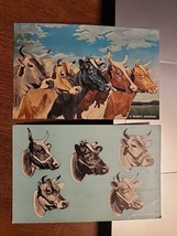 Lot Of 2 Vtg Postcards 1961 Hoard&#39;s Dairyman, Cows, Dairy Cattle, NY Sta... - £5.50 GBP