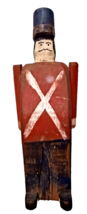 Htf Lupo Creek Folk Art Intagliato Legno Soldier Cavalleria Militare Protezione - £47.34 GBP