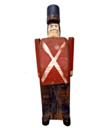 Htf Lupo Creek Folk Art Intagliato Legno Soldier Cavalleria Militare Pro... - £47.42 GBP