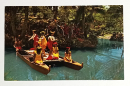 Polynesian Cultural Center Hula Dancers Canoes Laie Oahu Hawaii HI Postcard - $6.99