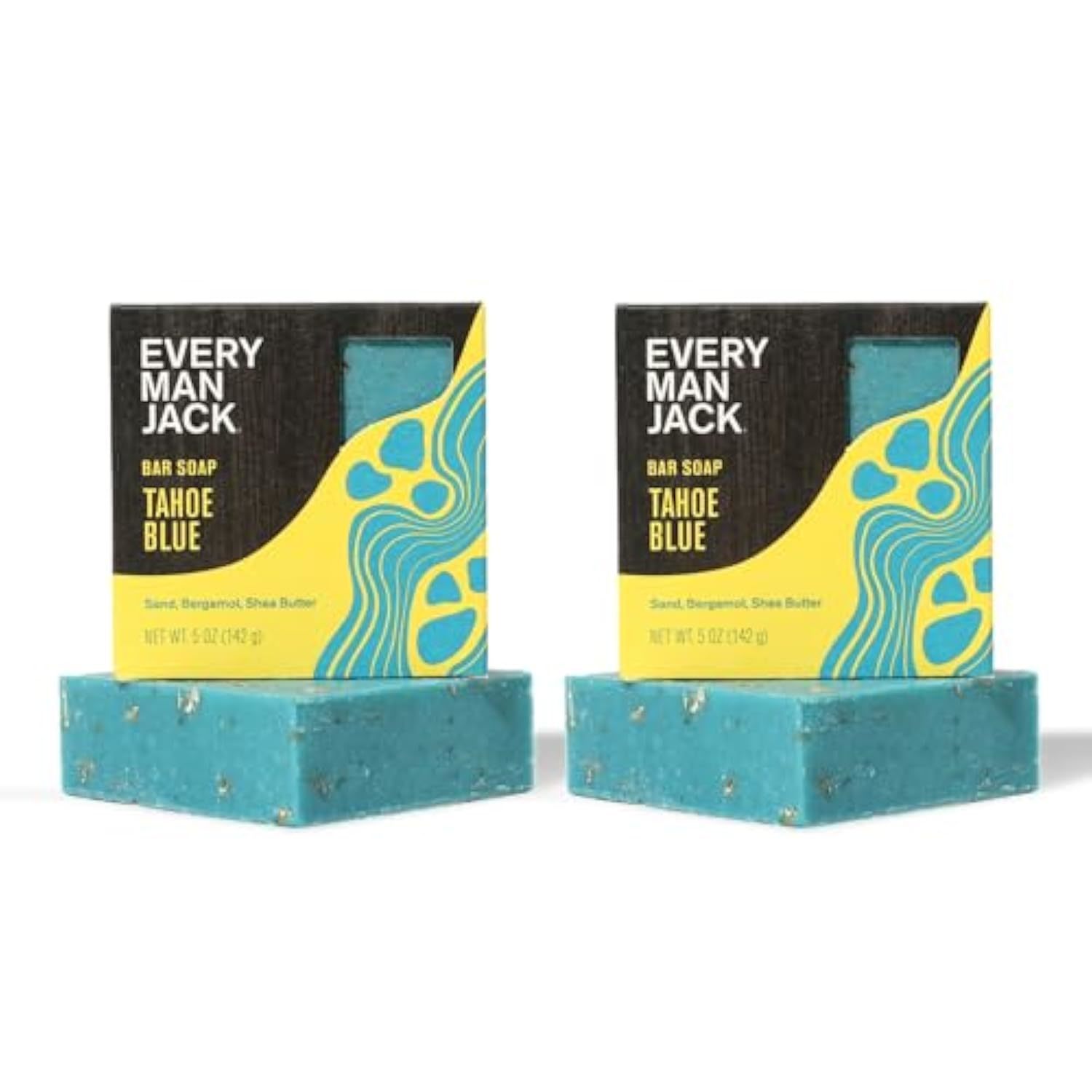Every Man Jack Cold Plunge Mens Bar Soap Set - Deeply Cleans, Hydrates with Natu