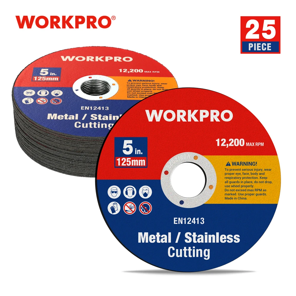 WORKPRO 25-pack Cut-Off Wheels 5 inch &amp;Stainless Steel Cutting Wheel, Th... - $294.77