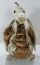 Douglas Elgar Copper Taupe Dragon 10&quot; Plush Stuffed Animal - $18.70