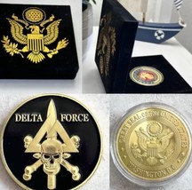US Army Delta Force SF challenge Coin /w Gift Box - £21.13 GBP