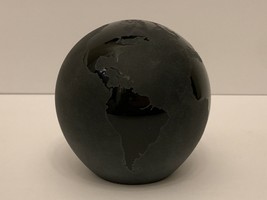 Correia Art Glass Signed and Numbered Black Earth Paperweight - £38.77 GBP