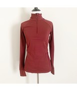 Fabletics Rosalia XS/Small Zip Front Jacket Thumb Holes Maroon/Red Zip P... - $249.45 MXN