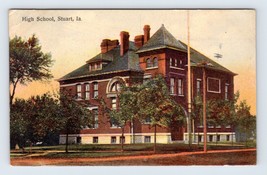 High School Building Stuart Iowa IA 1908 DB Postcard P12 - £5.40 GBP