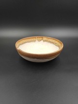 Vintage McCoy Pottery Drip Glaze Serving Bowl Fruit Speckle Brown MCM #1423 USA - £17.81 GBP