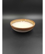 Vintage McCoy Pottery Drip Glaze Serving Bowl Fruit Speckle Brown MCM #1... - £17.81 GBP