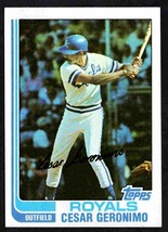 Kansas City Royals Cesar Geronimo 1982 Topps Baseball Card #693 nr mt - £0.39 GBP