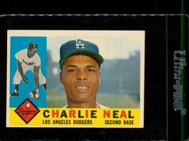 Vintage 1960 Topps BASEBALL Trading Card #155 Charlie Neal LA Dodgers 2nd Base - £5.97 GBP