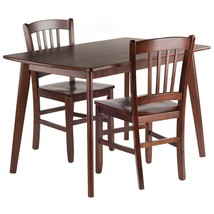 Wood Shaye Dining Set, Walnut - $397.99