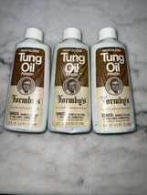 Set Of 3 Vintage Formby&#39;s 8 oz Traditional Tung Oil High Gloss Full Disc... - $99.00