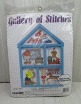 Gallery of stitches antique toys Counted Cross Stitch Kit house hutch frame - $12.86