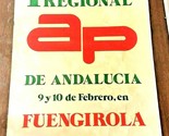 Vtg 1970s Alianza Popolare People&#39;s Alliance Spagnolo Politica Protesta ... - £52.77 GBP