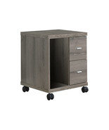 17.75&quot; X 17.75&quot; X 23&quot; Dark Taupe Particle Board Hollow Core 2 Drawers  O... - $725.51 CAD