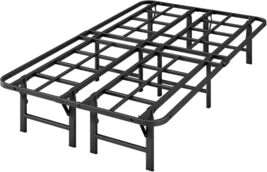 ZIYOO Heavy Duty Twin Folding Bed Frames, 14 Inch High Heavy Duty - $80.74