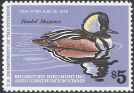 RW45, Hooded Merganser Federal Duck Stamp Vf Og Nh - Stuart Katz - £5.62 GBP
