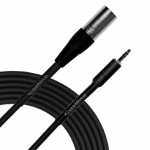 Castline Silver XLR Male to 3.5mm TRS Stereo to Mono Summing Cable Mogam... - $12.82+