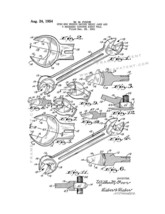 Open-end Wrench Patent Print - White - £6.23 GBP+