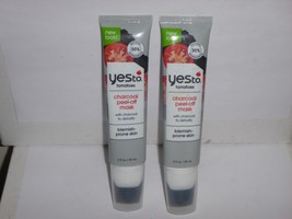 (2 pack)  YES To Tomatoes Clear Skin Detoxifying Charcoal Peel Off Mask ... - $1.99