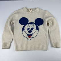 Rare May Knitting Co Walt Disney Productions Mickey Mouse Baby Sweater 70&#39;s - £23.36 GBP