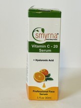 Smyrna VITAMIN C Serum 20% + Vitamin E + Vegan Hyaluronic Acid Amino 1oz... - £9.21 GBP