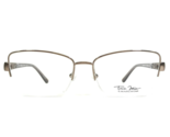 Marchon Eyeglasses Frames TRES JOLIE 184 210 Brown Gold Square 53-16-140 - $46.59