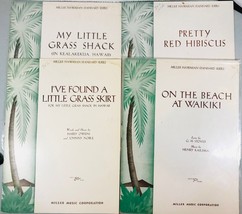 4 Miller Hawaiian Standard Series SHEET MUSIC - My Little Grass Shack + More - £15.62 GBP