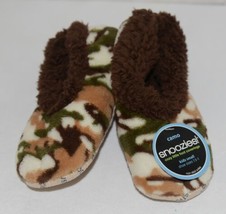Snoozies KCM002 Foot Coverings Natural Brown Camo Size Kids 13 And 1 image 1