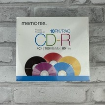 Memorex CD-R 40x 700MB 80 Min 10 Pack Blank Cds  NEW &amp; SEALED! - $14.69